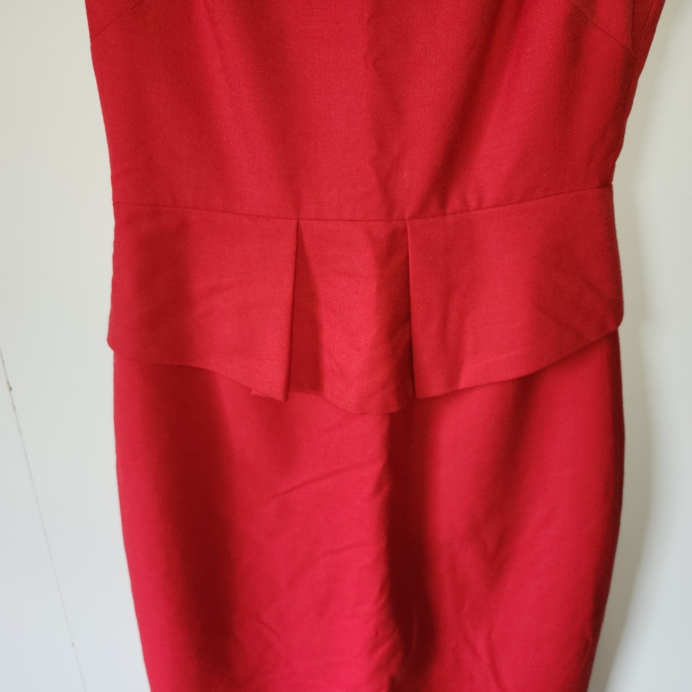 J.Crew Women’s Bold Red Sleeveless Casual A-Line Dress Size 0 Fit & Classic - Picture 3 of 13